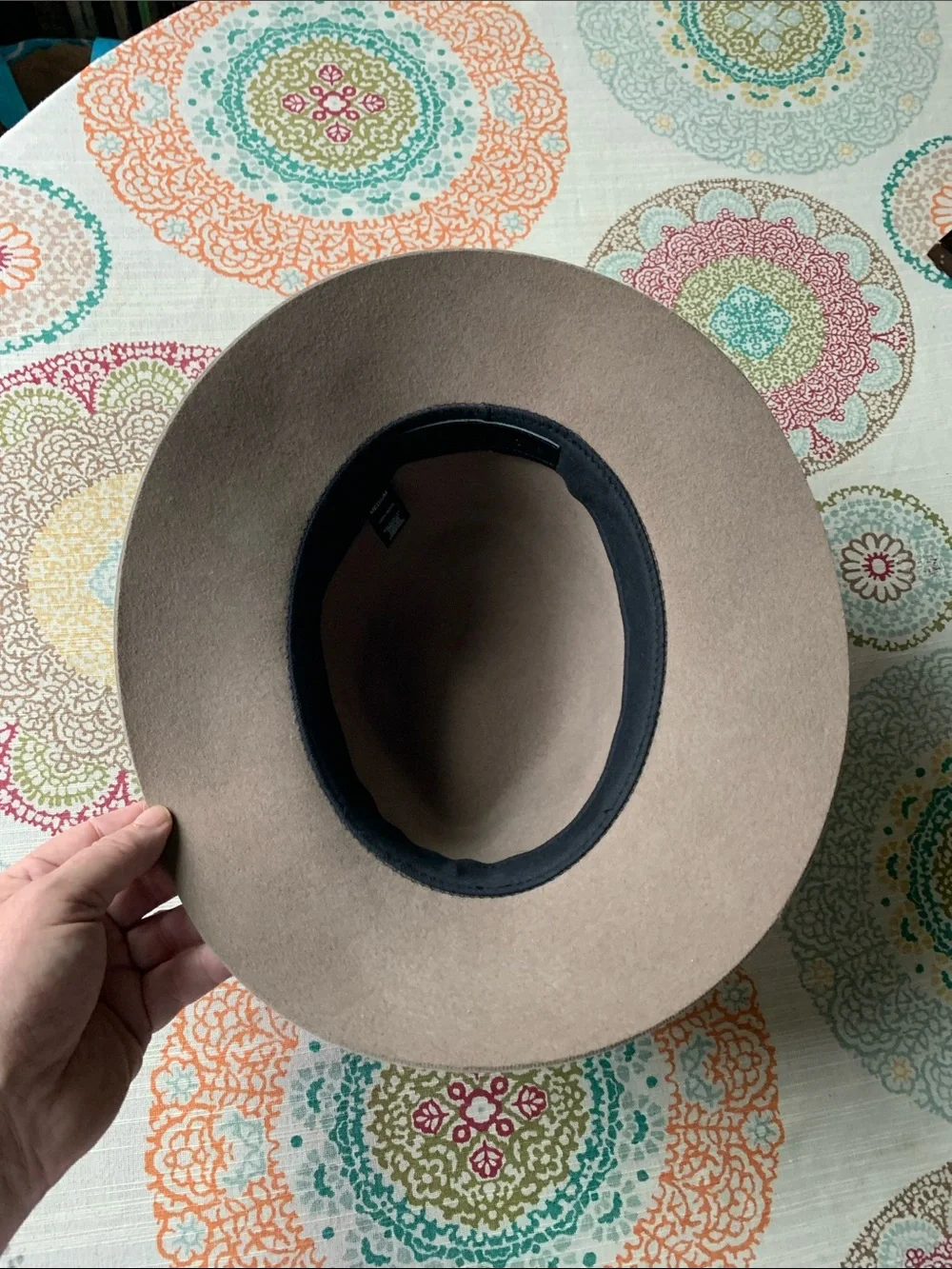 Janessa Leone’ Women’s Taupe Grey Fedora Medium
